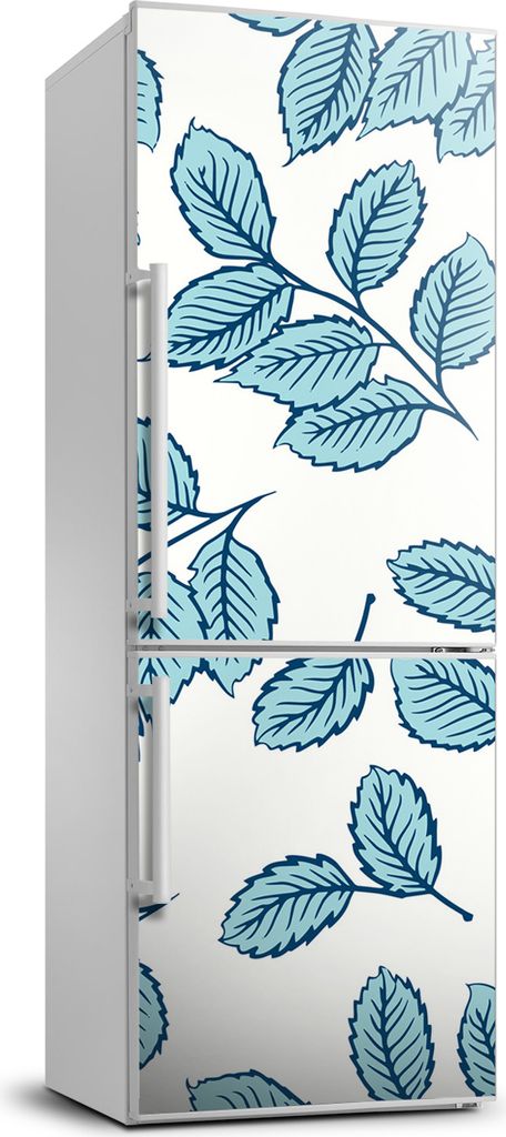 Tulup Kühlschrankdekoration - 70x190 cm - Aufkleber auf dem Kühlschrank - Blätter