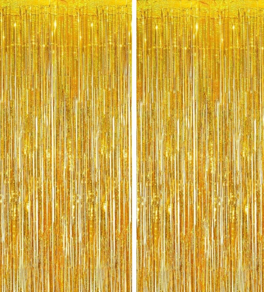 Vorhang 2er Set, Hintergrund Dekoration , Glitzer Vorhang Produktbild 