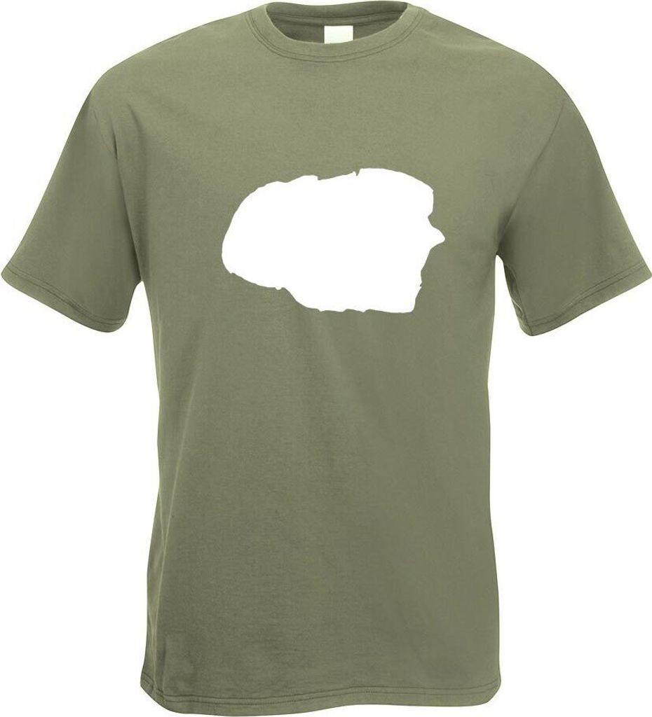 Kiwistar - T-Shirt - Olive - Föhr - Deutschland - Insel Motiv Bedruckt Funshirt Design Print - mit Motiv Bedruckt - Funshirt Design - Sport - Frei...