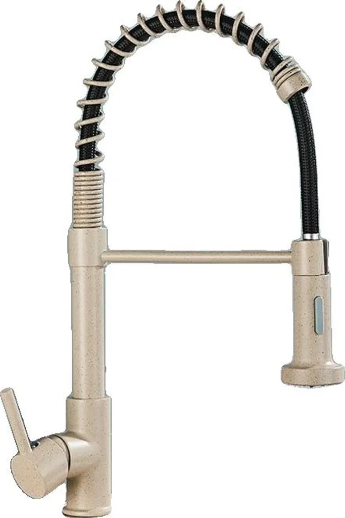 Rubinetto Cucina Beige Antimacchia 360° | Sicuro e Facile da Pulire