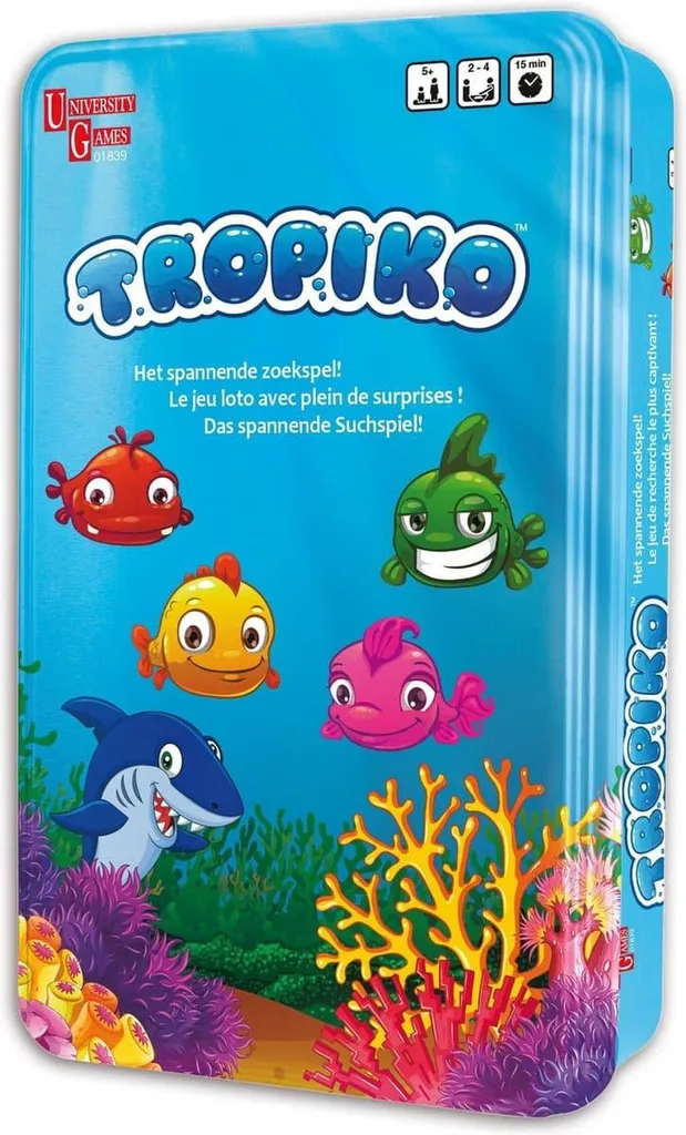 Tropiko boîte métallique décorative motif jungle pour rangement cuisine