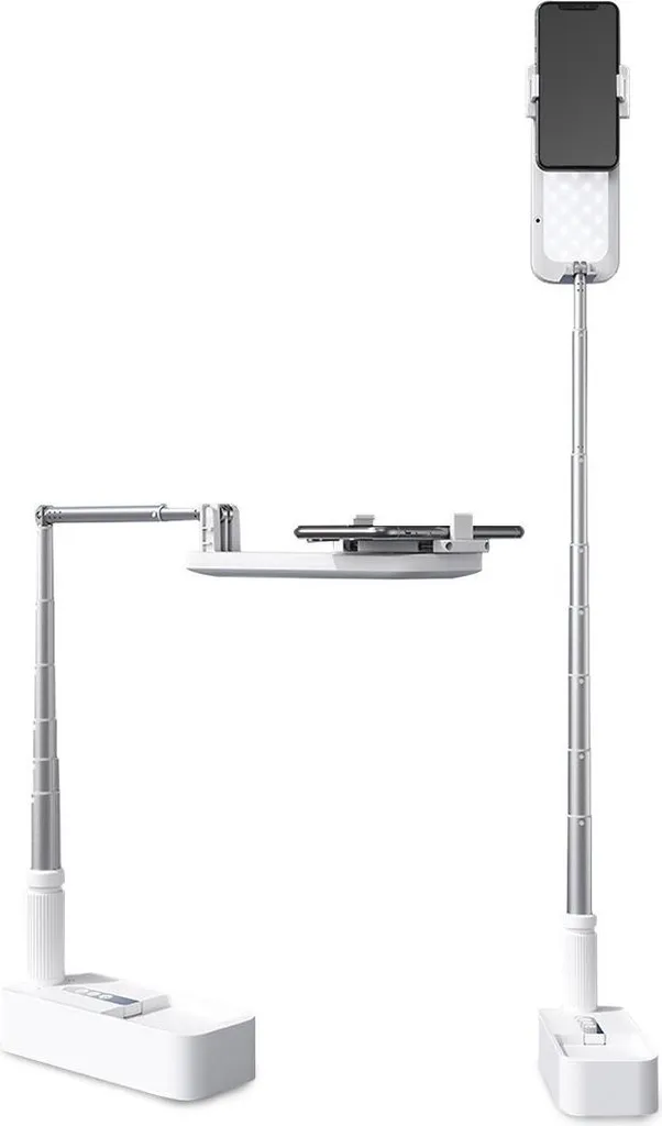 Trépied Selfie Pliable avec Éclairage LED Intégré et Commande à Distance - 4