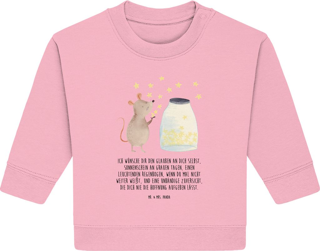 Mr. & Mrs. Panda Organic Baby Pullover Maus Sterne 12. - Produktbild 