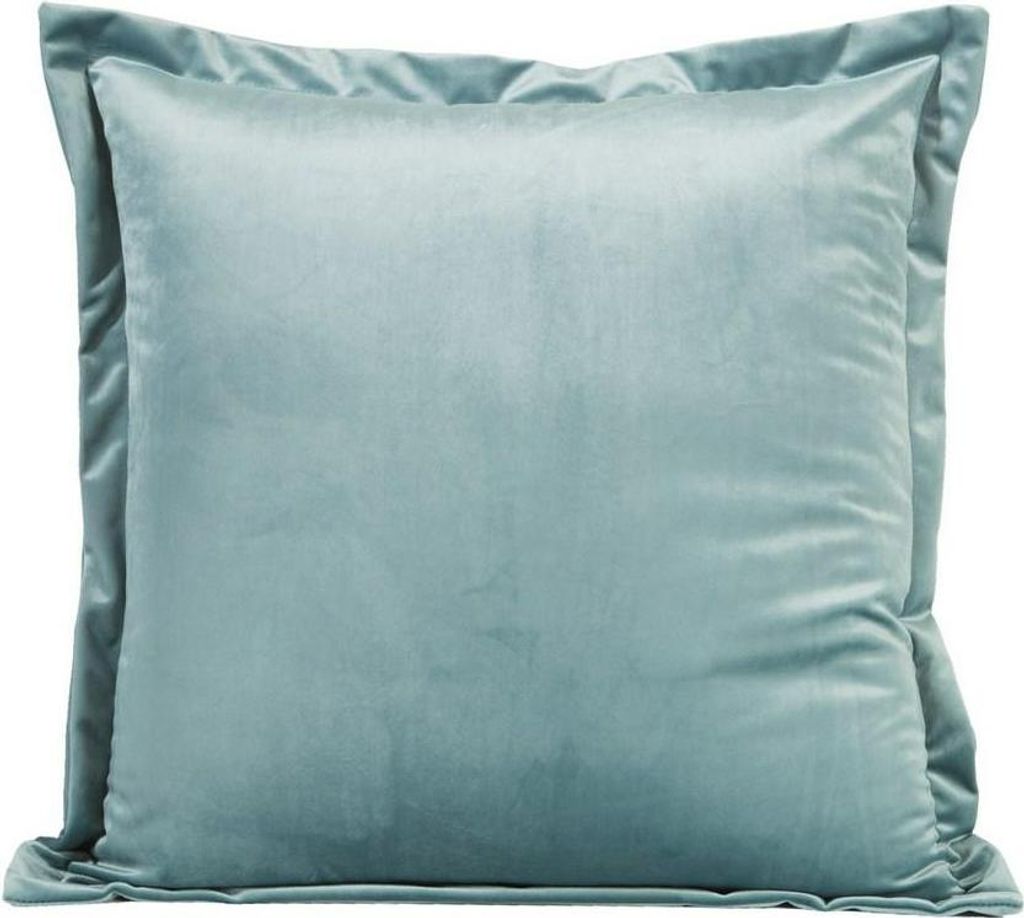 Dekorativer Kissenbezug Sofakissen VILLA hellblau45x45 x2 MORS