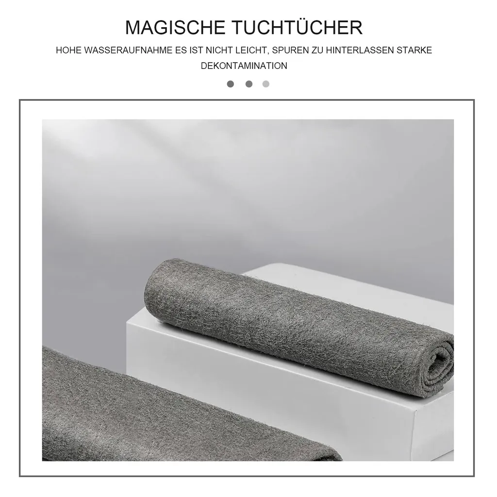 Magische Reinigungstücher 5 Stück - Wiederverwendbare Mikrofasertücher 30x30cm