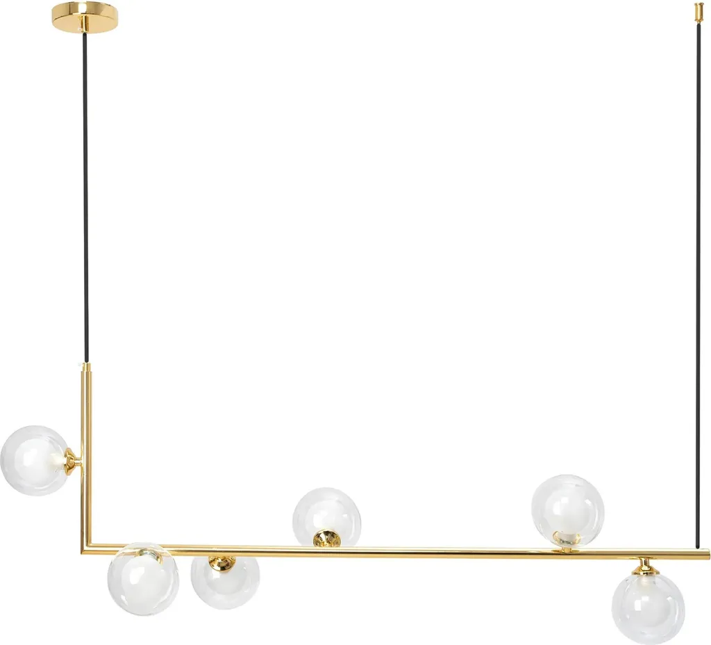 Lustre Suspension Moderne Toolight APP690-6CP Or avec 6 Points de Lumière