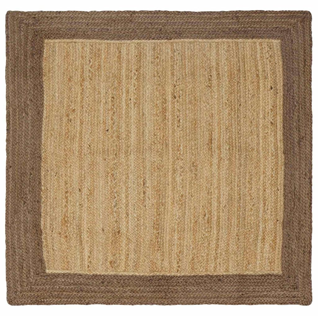 Bereichsteppiche Grau 120 x 120 cm Jute