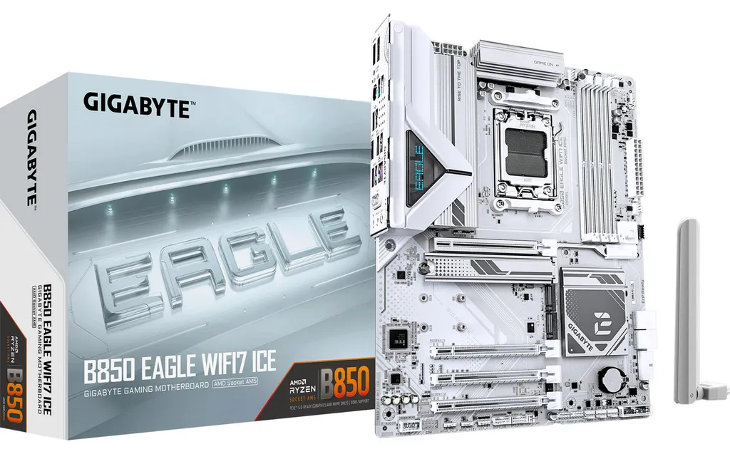 Carte Mère Gamer Gigabyte B850 EAGLE WIFI7 ICE ATX avec Wi-Fi 7