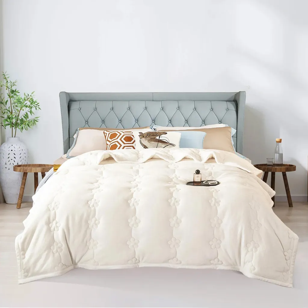 Coperta Pile Professionale 3 Strati Beige 150x200 | Trapuntata Top - 2