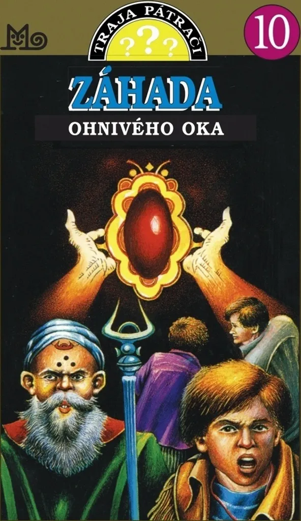 Livre Záhada ohnivého oka - Enquête Robert Arthur avec Suspense et Mystère