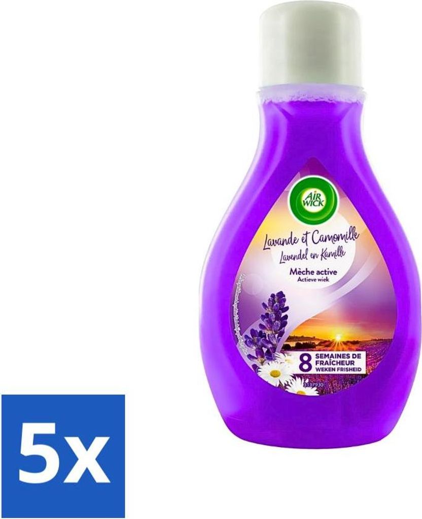 Air Wick Active Wick Lufterfrischer – Lavendel & Kamille – 375 ml - Vorteilspack - 5 Stücke