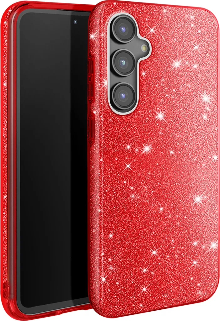 Custodia Avizar Samsung S23 FE Rosso Scintillante | Silicone Slim