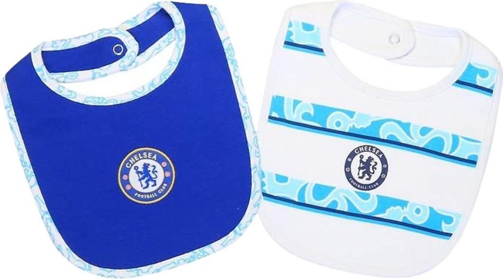 Chelsea FC - Halstuch Latz für Baby GF1279 (Einheitsgröße) (Königsblau/Naturweiß)