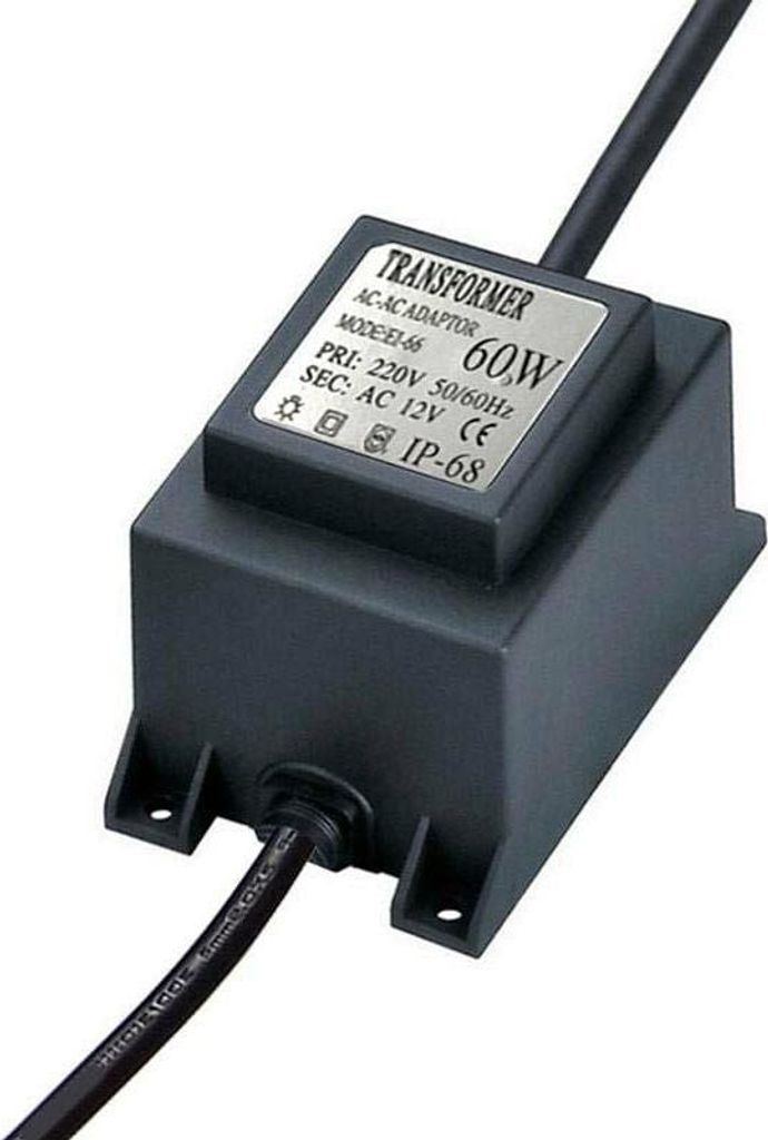 220-V-Wechselstrom-auf-12-V-Wechselstrom-Adapter, 60 W, Schutzart IP68