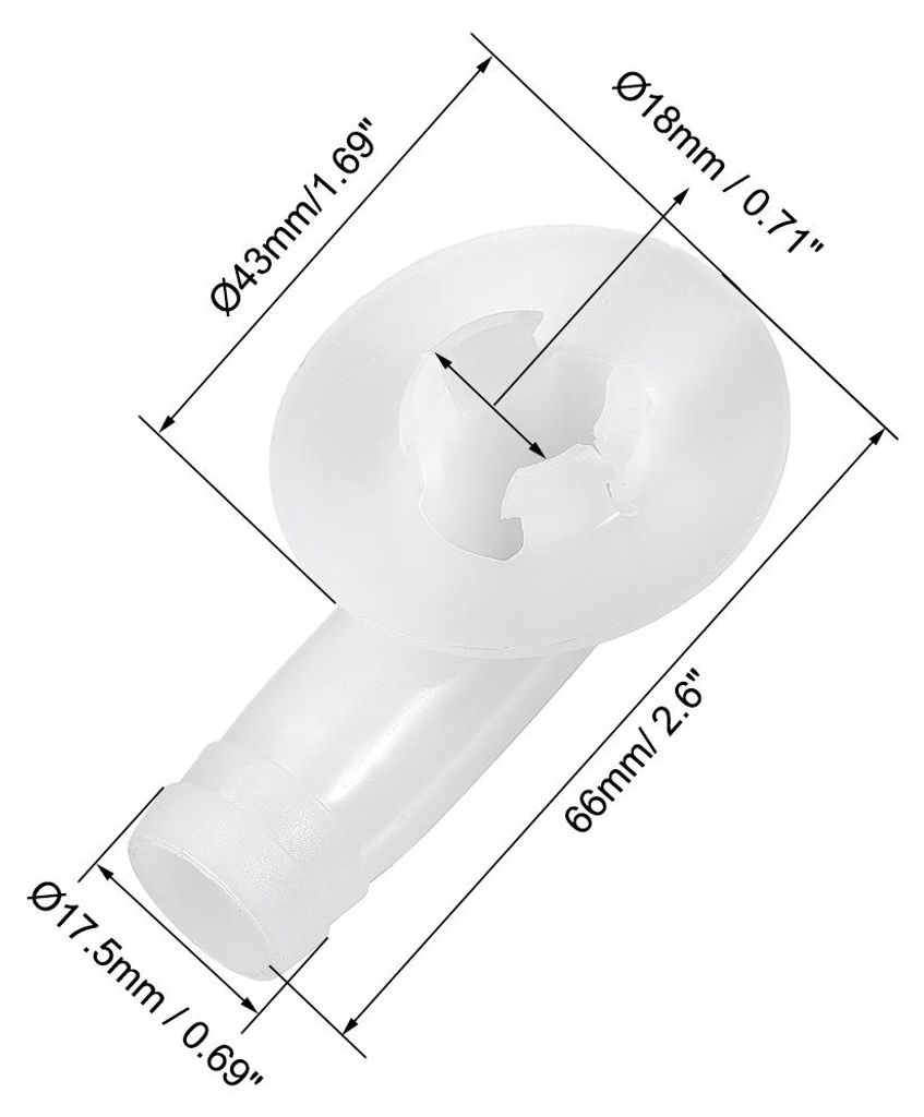 Abflussschlauch Anschlussboge der Klimaanlage fš¹r Mini Split und Fenster Teil 18mm, 2Stk