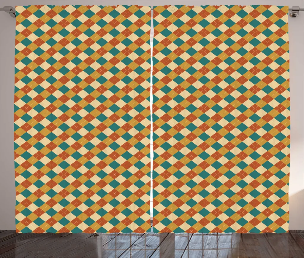 Grand Rideau Rustique Tartan : Solution Déco Prête à Poser 280cm