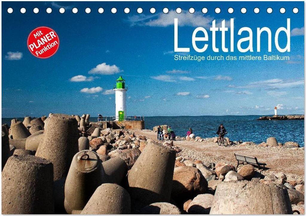 Lettland - Streifzüge durch das mittlere Baltikum (Tischkalender 2026 DIN A5 quer), CALVENDO Monatskalender