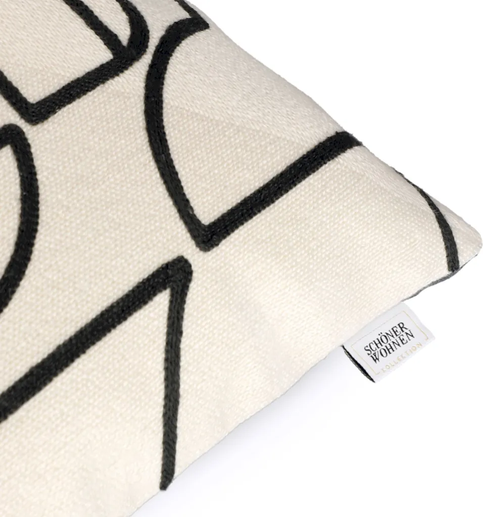 Housse de coussin anthracite Frame 38x58 cm pour protéger et décorer chic