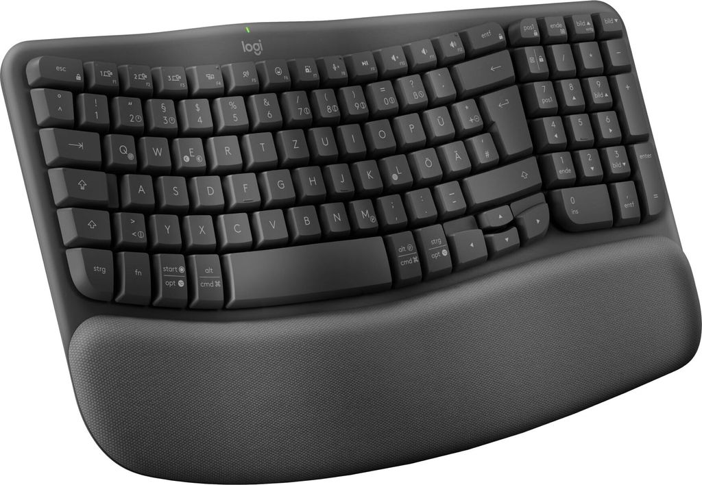 Logitech WAVE KEYS, schwarz - Kabellose ergonomische Produktbild 5