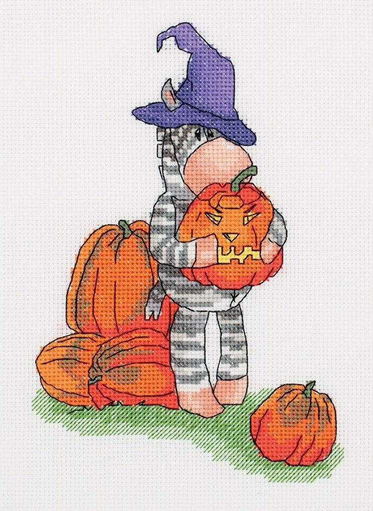 Klart Kreuzstich-Set „Halloween“ 15 x 20 cm