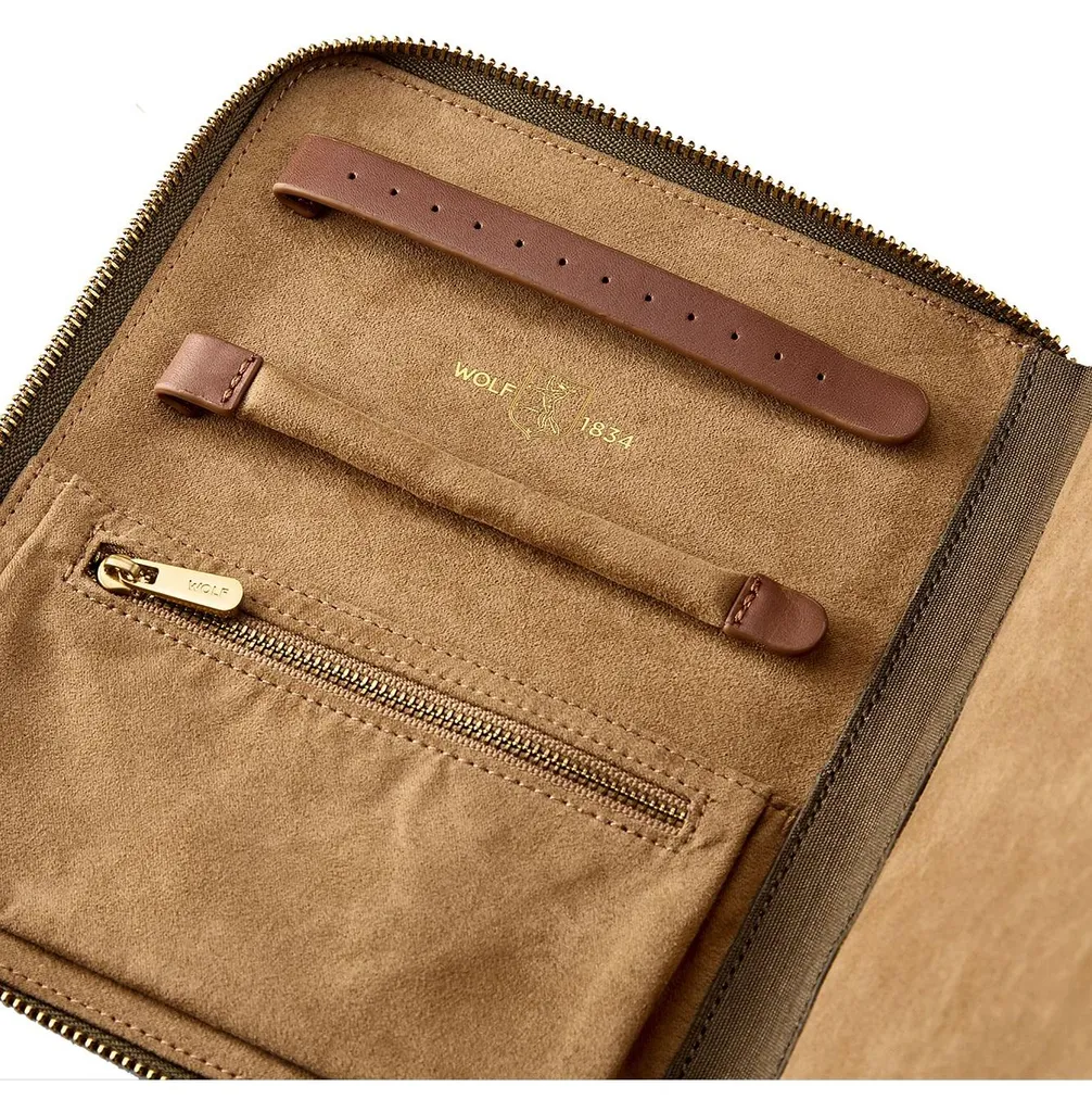 Trousse à bijoux de voyage Wolf Ida Édition Limitée en cuir matelassé - 3