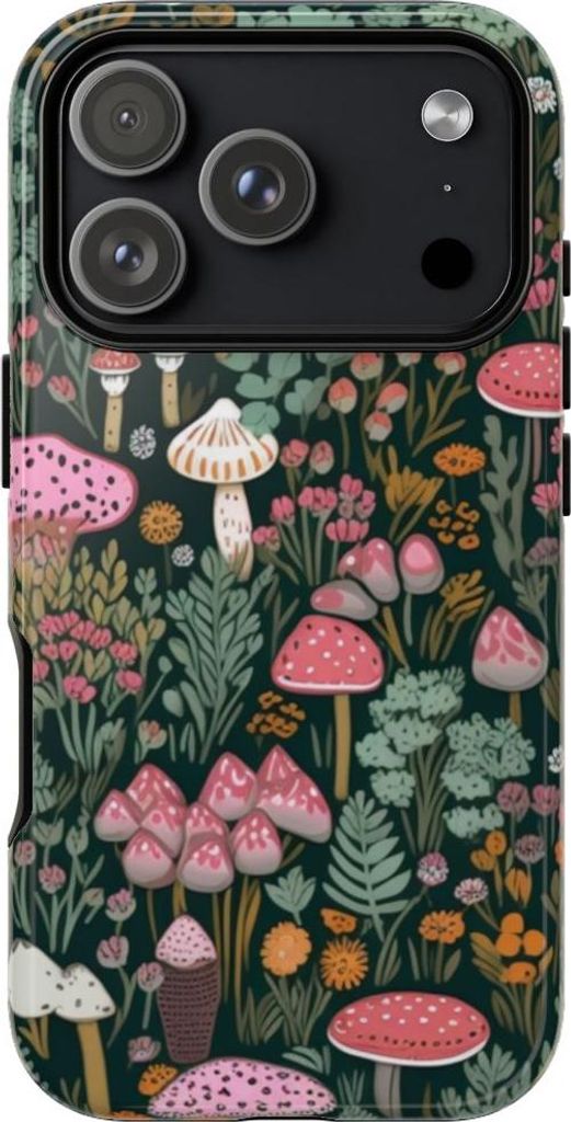 Herbstliche Pilze und Wildblumen – Hülle Kompatibel mit iPhone 17 Pro
