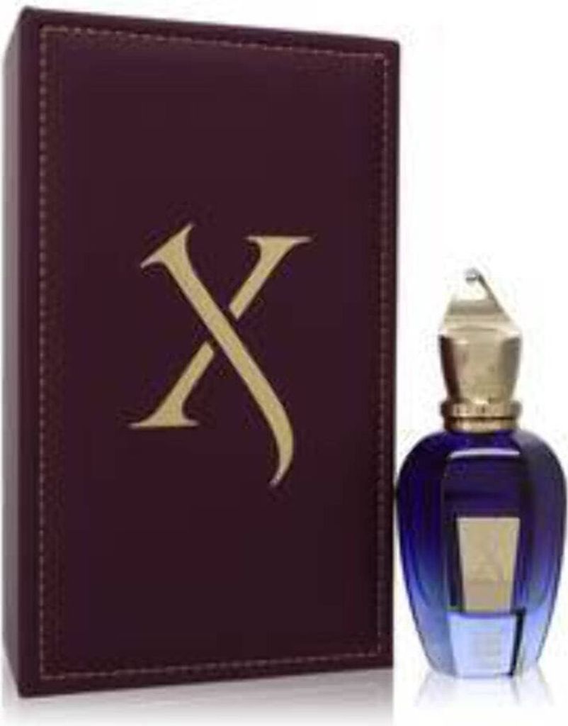 A perfume bottle and its box are displayed against a white background.