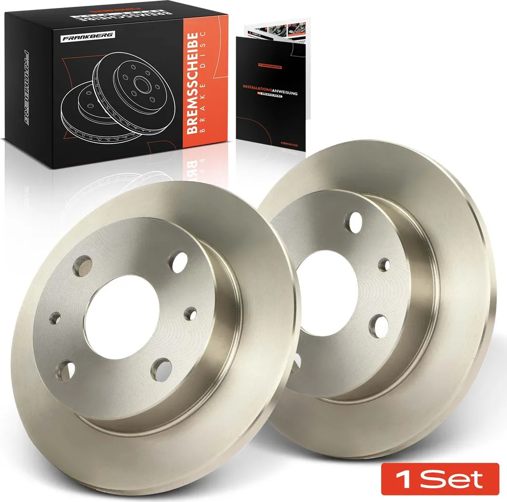 Jeu de 2 Disques de Frein Avant Ventilés pour Mitsubishi Mirage Hayon