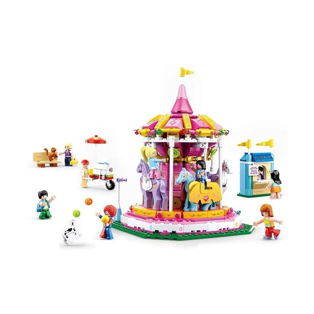 Manège Sluban M38-B0725 : Briques Compatibles et Solides pour Girls Dream