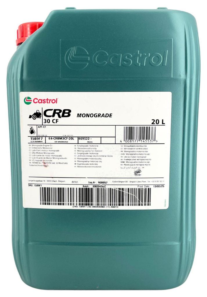 Castrol CRB MONOGRADE 30 CF /VPE- 20 l