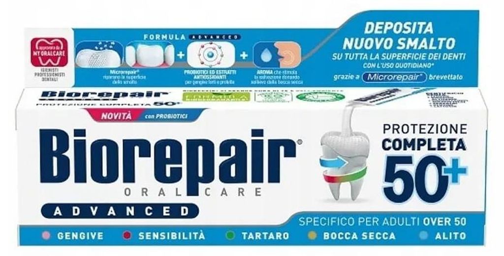 Biorepair Advanced Adulti 50+ - Pasta do zębów 75 ml Zdjęcie produktu 