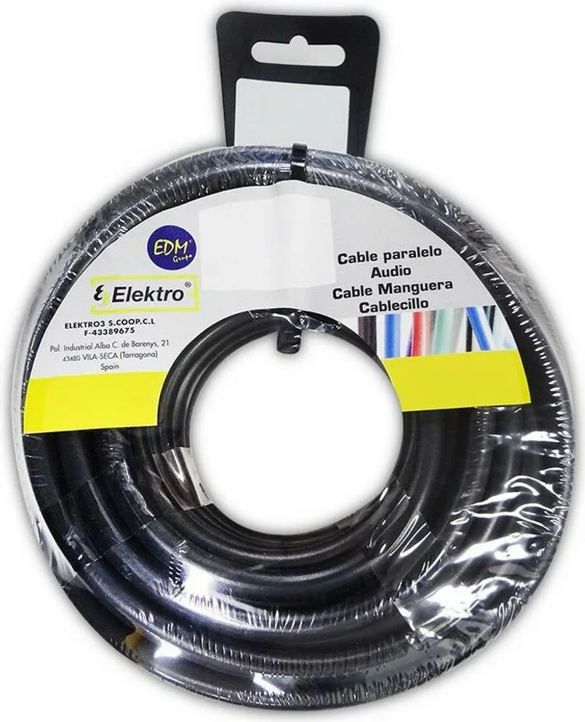 Matassa Cavo Casse 2x1mm 25m Nero | Piattina Bipolare Audio Professionale - 1