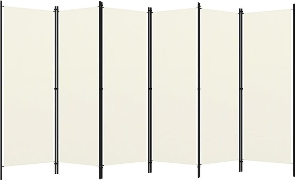 Paravento a 6 Pannelli Bianco 300x180 cm Immagine del prodotto 