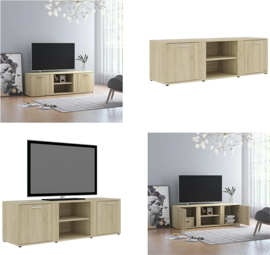 Mobile TV vidaXL Rovere Sonoma 120cm - Tavolo TV Classico e Robusto