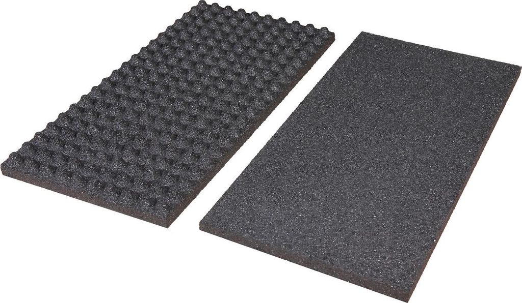 Gummi Stabile Eierplatte - schwarz, H. 55 mm, Raster 23 mm MSRB002