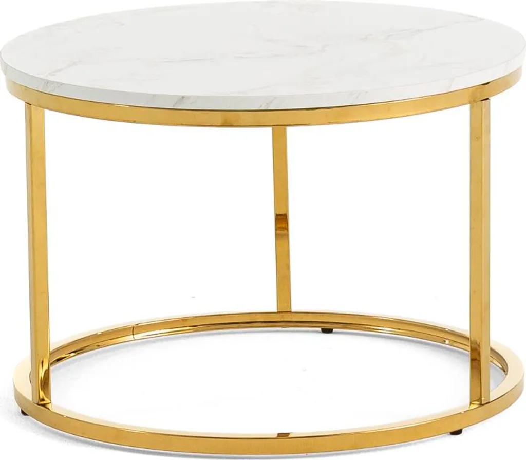Petite table de salon ronde 60 cm pour séjour et chambre - Style OLEK