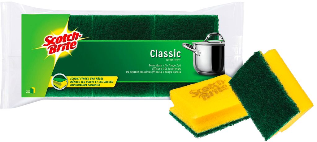 Scotch-Brite CLNS3 Detergente per vasi - Confezione da 3 Immagine del prodotto 
