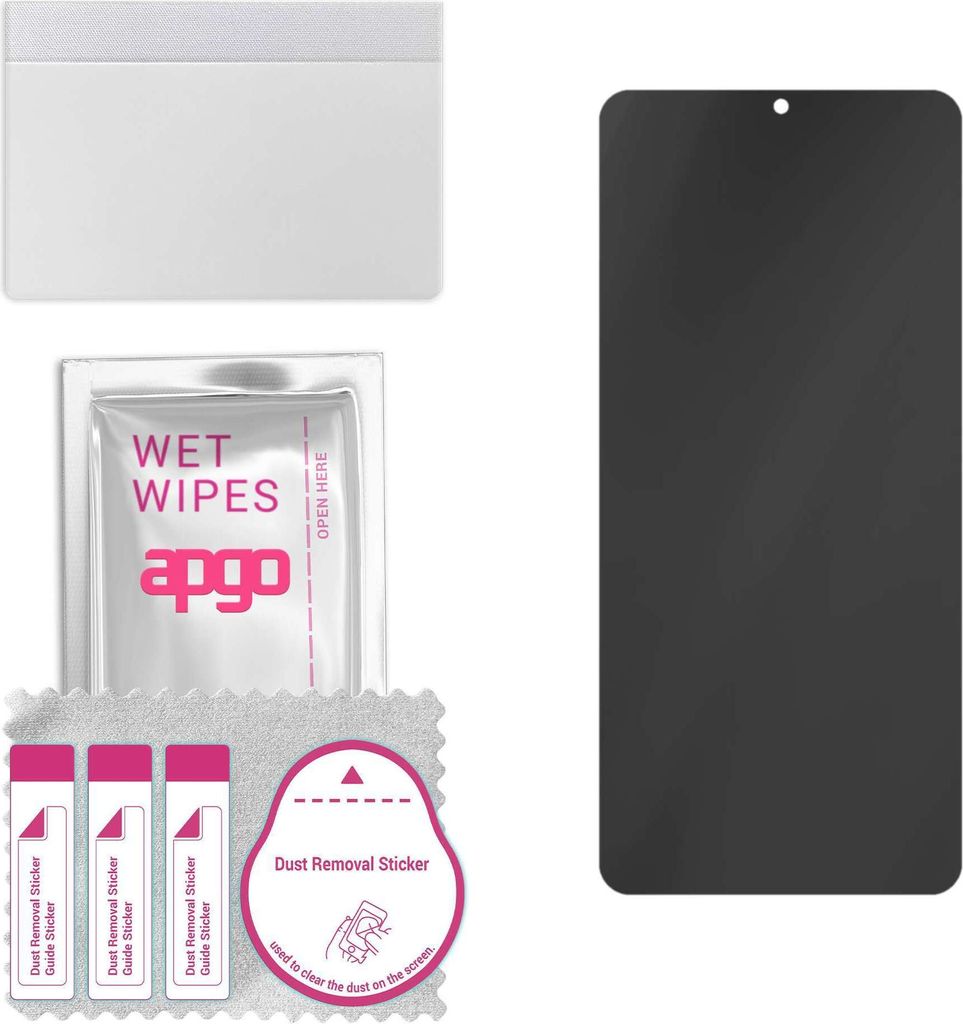 apgo Hybrid Privacy Schutzglas, Matt, kompatibel mit Vivo V25 5G, Anti-Spy, toller Ersatz für Hartglas, kratzfester Displayschutzglas, Displayschu...