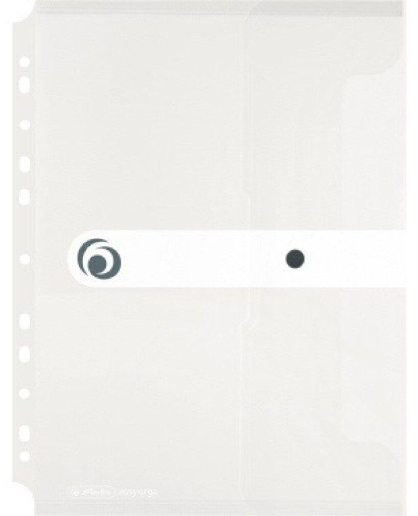 Herlitz Dokumententasche 11292935 DIN A4 Abheftrand PP transparent