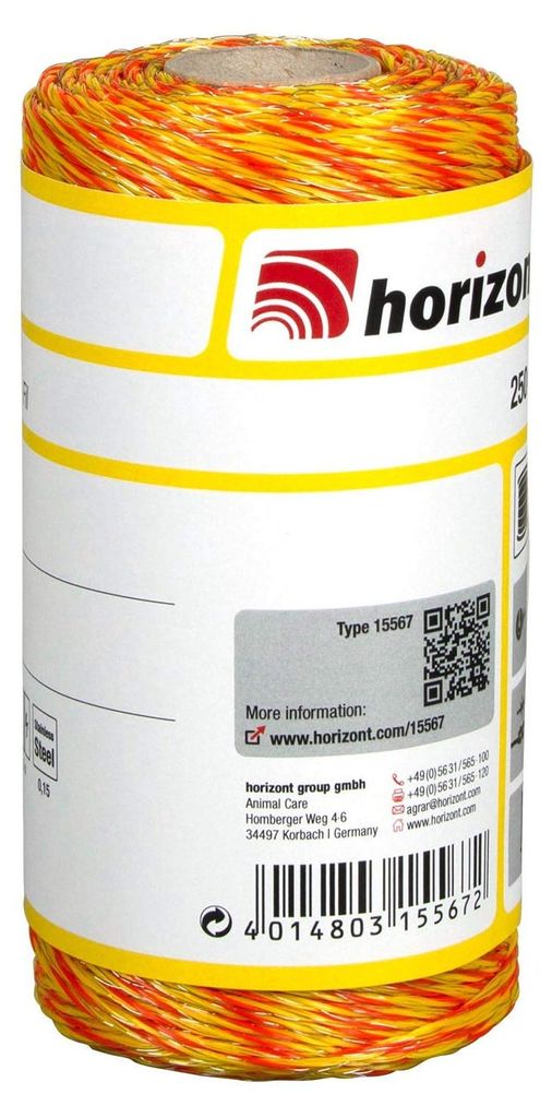 HORIZONT Weidezaunlitze 3 in 1 verzinkt 250 m