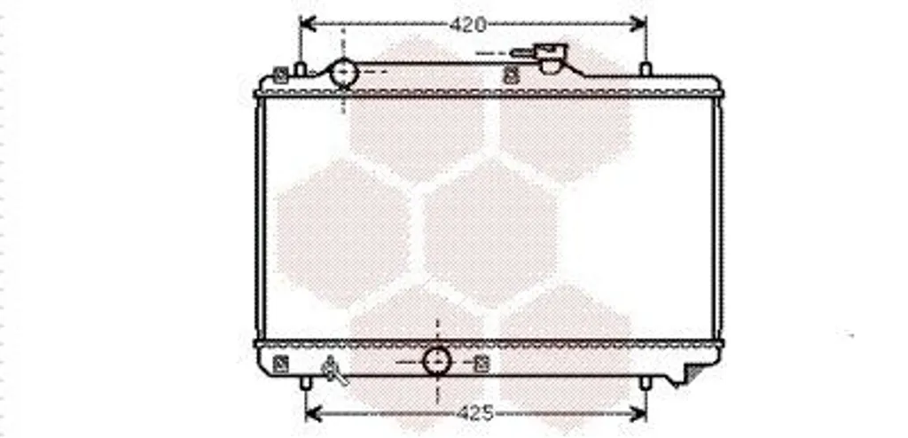 Refroidisseur d'eau moteur pour SUZUKI BALENO break EG VAN WEZEL
