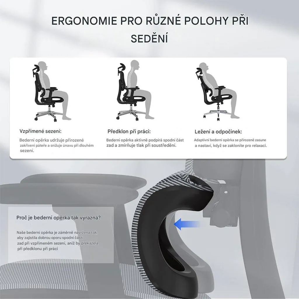 Chaise ergonomique ErgoX idéale pour le télétravail et bureau à domicile - 7