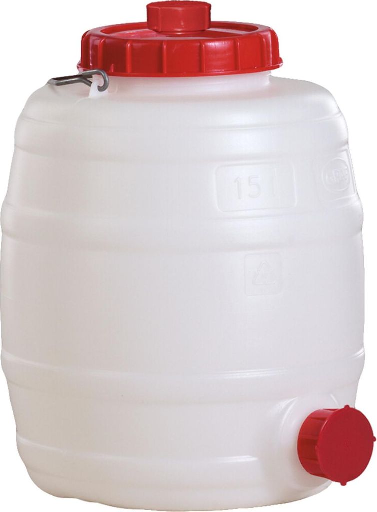 Graf drinkfles, rond, stevige waterkan, gistvat voor Productafbeelding 