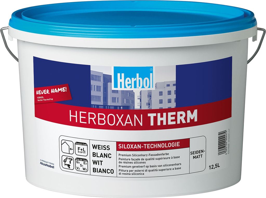 5L Herbol Herboxan Therm Siloxan Fassadenfarbe weiss 5L