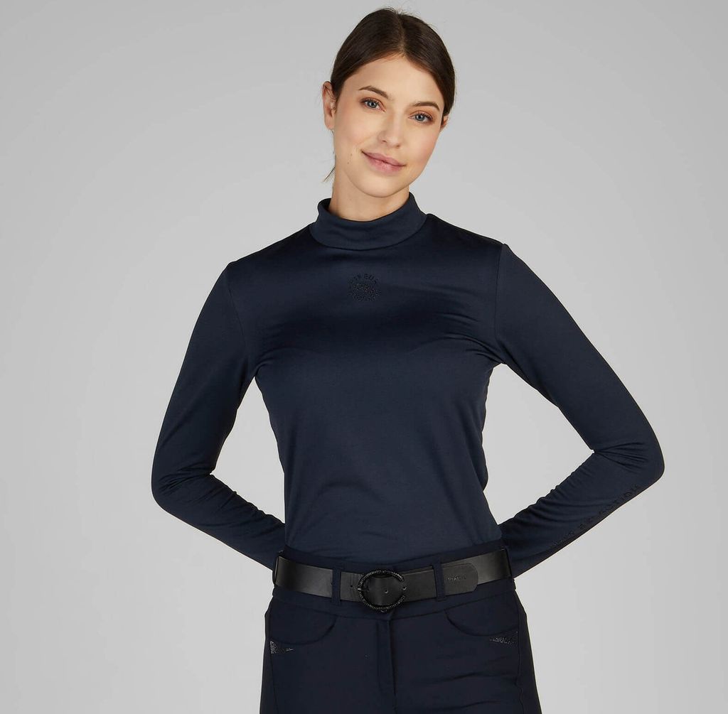 Pikeur Funktionsshirt Damen Rollneck Selection HW 2024 Langarmshirt Navy 36