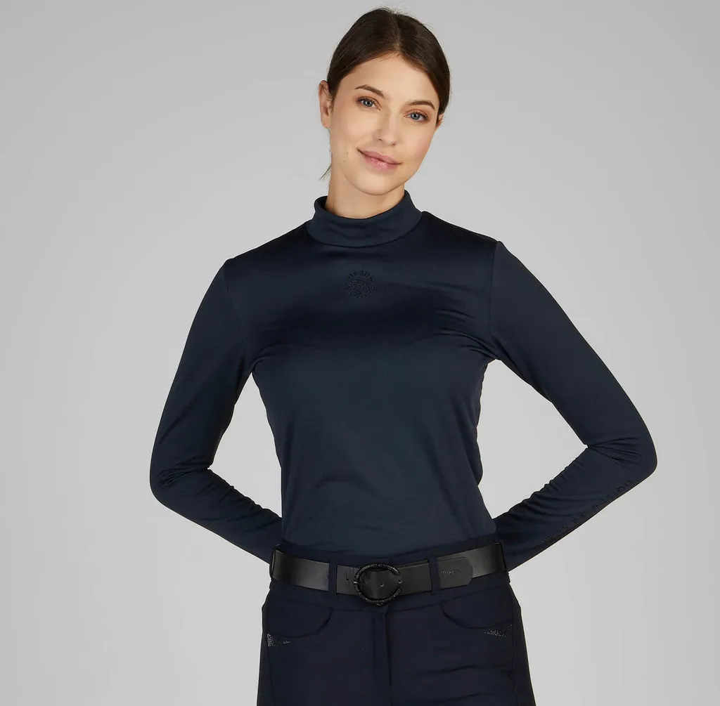 Haut à manches longues Pikeur Femme col roulé Selection Marine