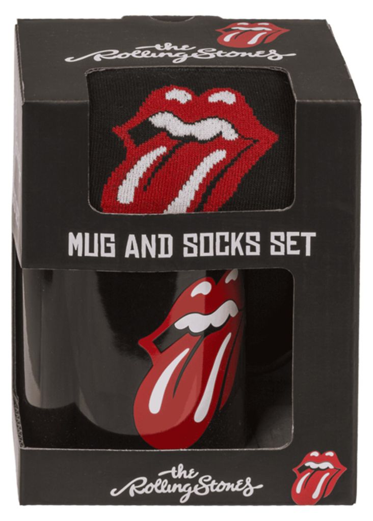 The Rolling Stones Geschenkset für Fans - Tasse und Socken Produktbild 