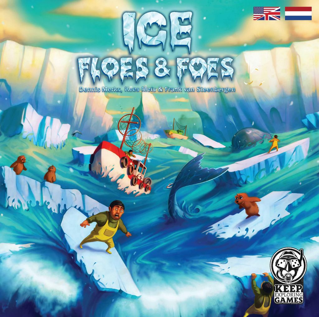 Keep Exploring Games Familienspiel Ice Floes & Foes - Brettspiel für 2-6 Spieler