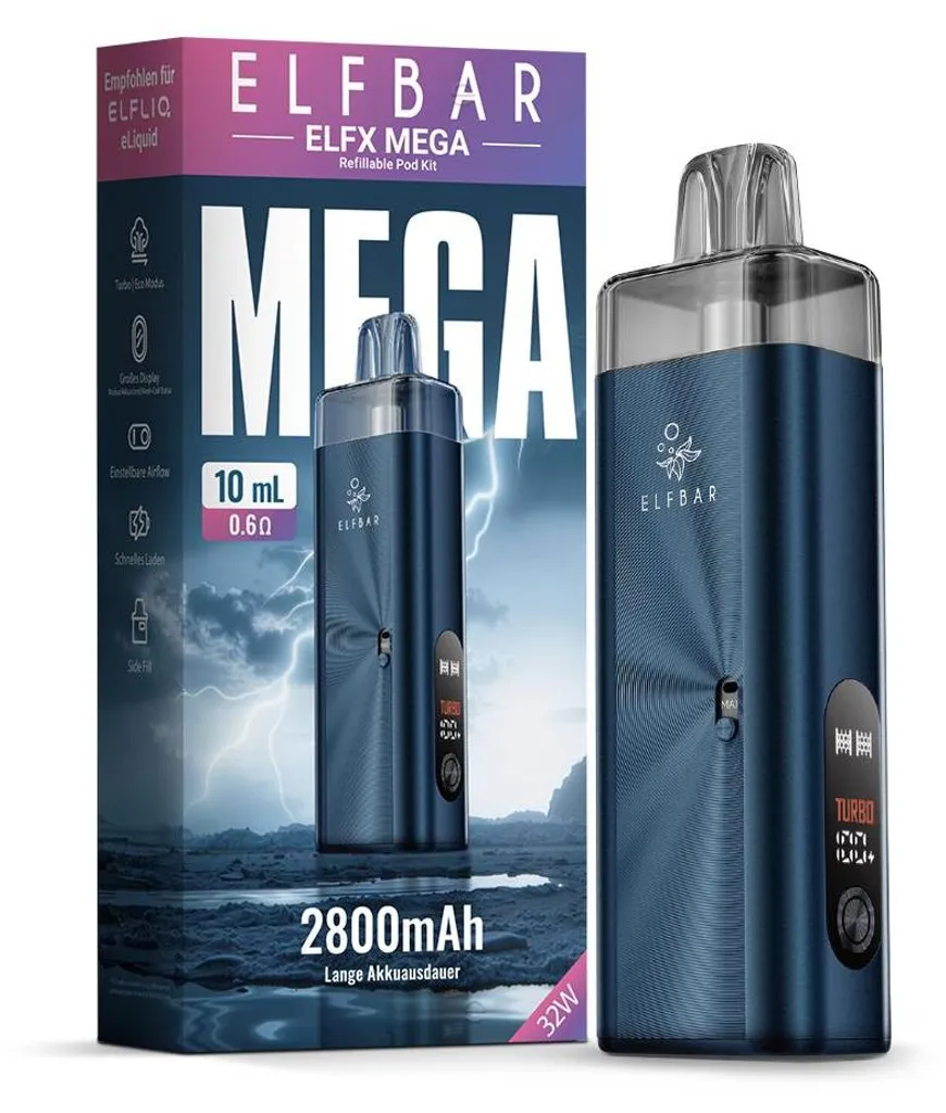 Eleganza Navy: ELFBAR ELFX MEGA 2800 mAh | Svapo Premium Design