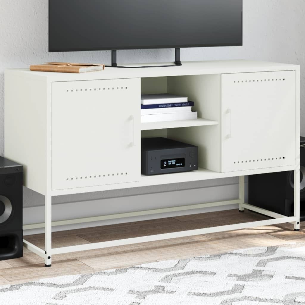 "Rabatt" Mehrzweckschrank/Vitrine/ Highboard - Modernes Design - Senfgelb 100,5x39x107 cm Stahl - Kommoden CC23321